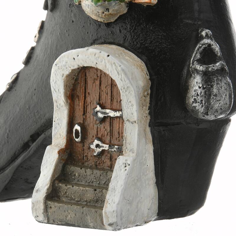 National Tree Company Halloween Pre-Lit Haunted Boot House Decoration, LED Lights, 6 Inches - 6 in