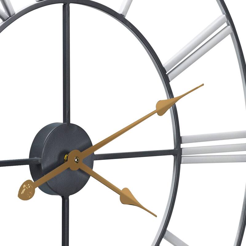 Large Decorative Wall Clock 24" - Roman Numeral Modern Home Decor