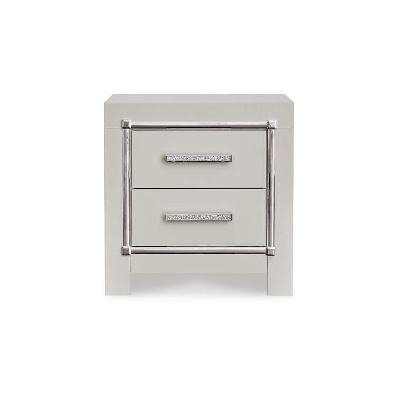 Signature Design by Ashley Zyniden Silver Nightstand