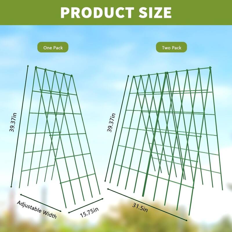 Foldable Cucumber Trellis, Outdoor Garden Trellis for Climbing Plants