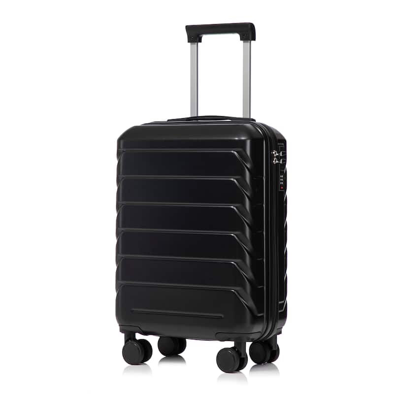 14"/20" ABS Spinner Wheel Luggage w/Combination Lock & Cosmetic Case