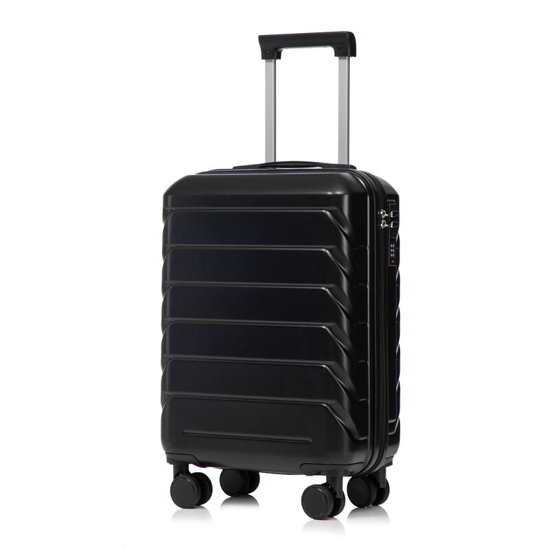 14In 20In 2 pcs in ABS Spinner Wheel Luggage, with Combination Lock,14" Cosmetic Case