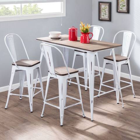 Carbon Loft Boutrous 5-piece Industrial Counter Set