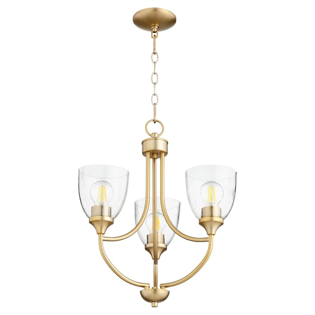 Quorum International Enclave 3 Light 19" Wide Chandelier