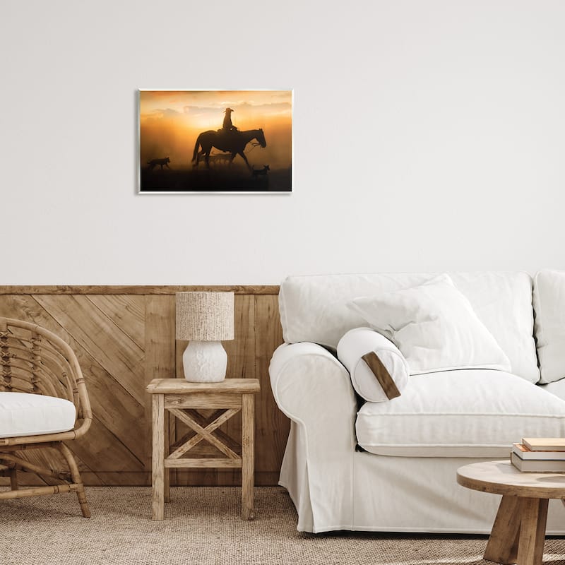 Stupell Western Horse at Sunset Wall Plaque Art Design by PBurchettePhoto