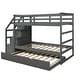 preview thumbnail 16 of 24, Twin-Over-Twin Multifunctional Trundle Bunk Bed with Stairs with Twin Size Trundle and 3 Storage Stairs