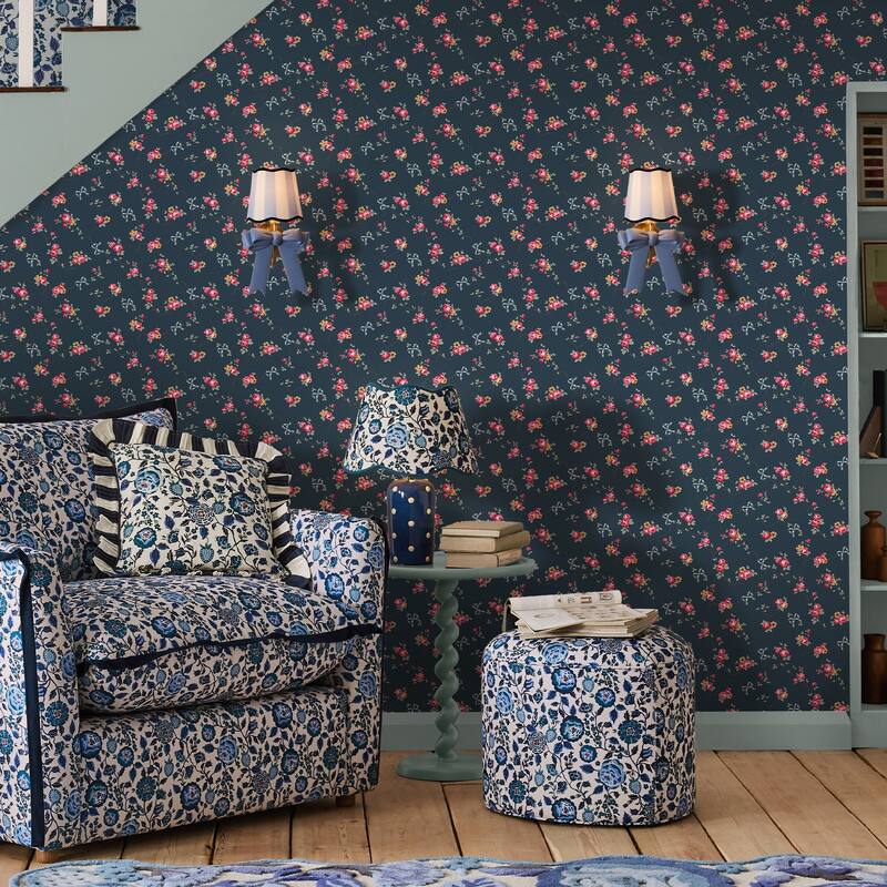 Cath Kidston Rose & Bows Navy