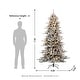 preview thumbnail 98 of 131, Glitzhome 6FT/7.5FT/9FT/11FT Snow Flocked Pre-lit Artificial Fir Christmas Trees