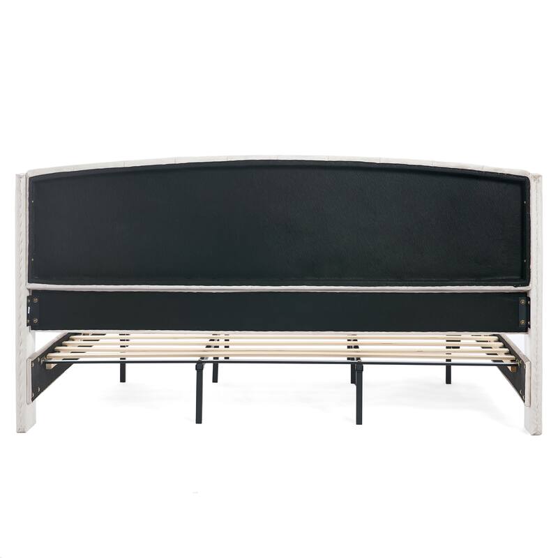 Christopher Knight Home - Amara Traditional Velvet Upholstered Sleigh Bed with Wingback Headboard & Scroll Footboard, King Size