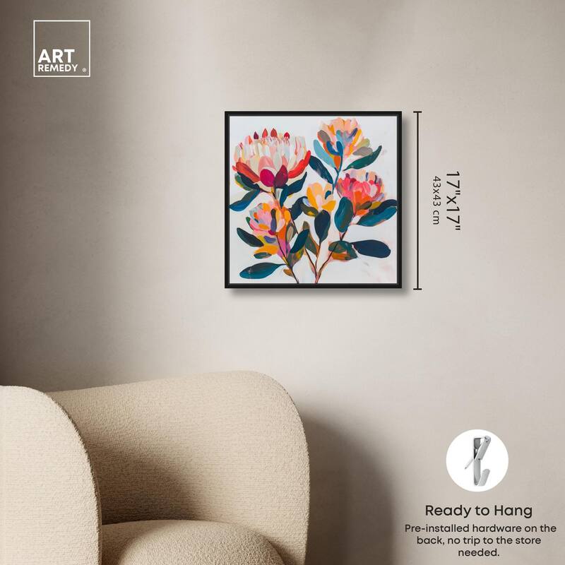 Contemporary Flora I Canvas by Art Remedy