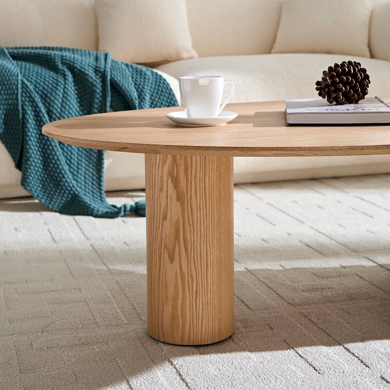 Modern Oval Luxury Coffee Table, Sophisticated Living Room Center Table