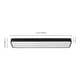 preview thumbnail 10 of 11, Rennnsan 1-Light Modern Matte Black Rectangular Integrated LED Flush Mount Light - 35.4 in. W