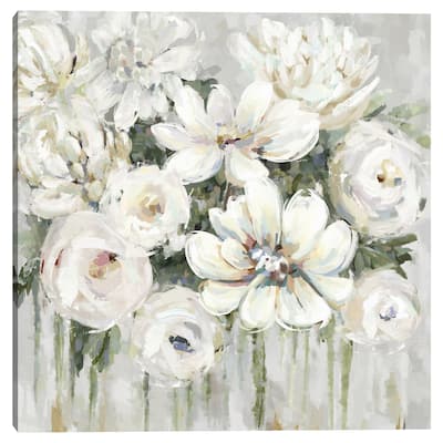 Cascade of White by Carson Lyons Canvas Art Print