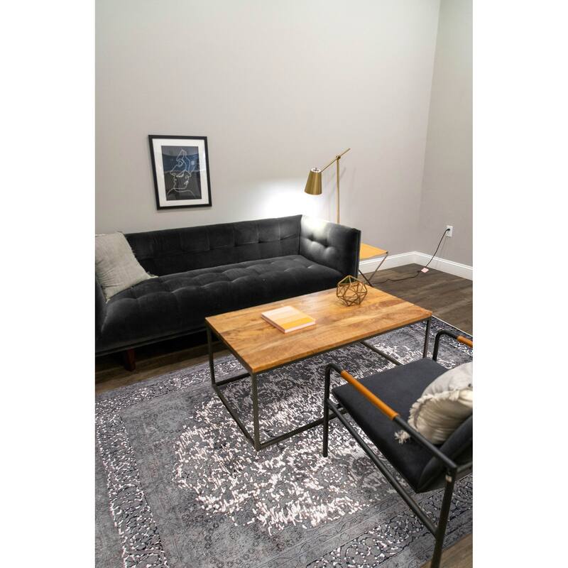 ECARPETGALLERY Hand-knotted Color Transition Grey Wool Rug - 8'11 x 11'9