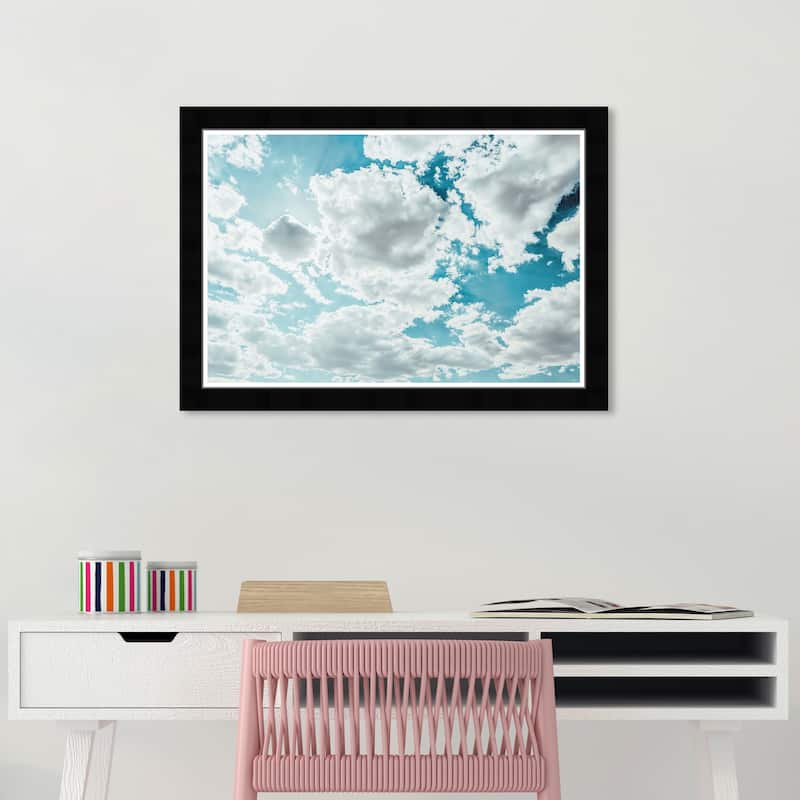 Wynwood Studio Prints Nature and Landscape Clear Sky White and Modern & Contemporary Wall Art Canvas Print - Black