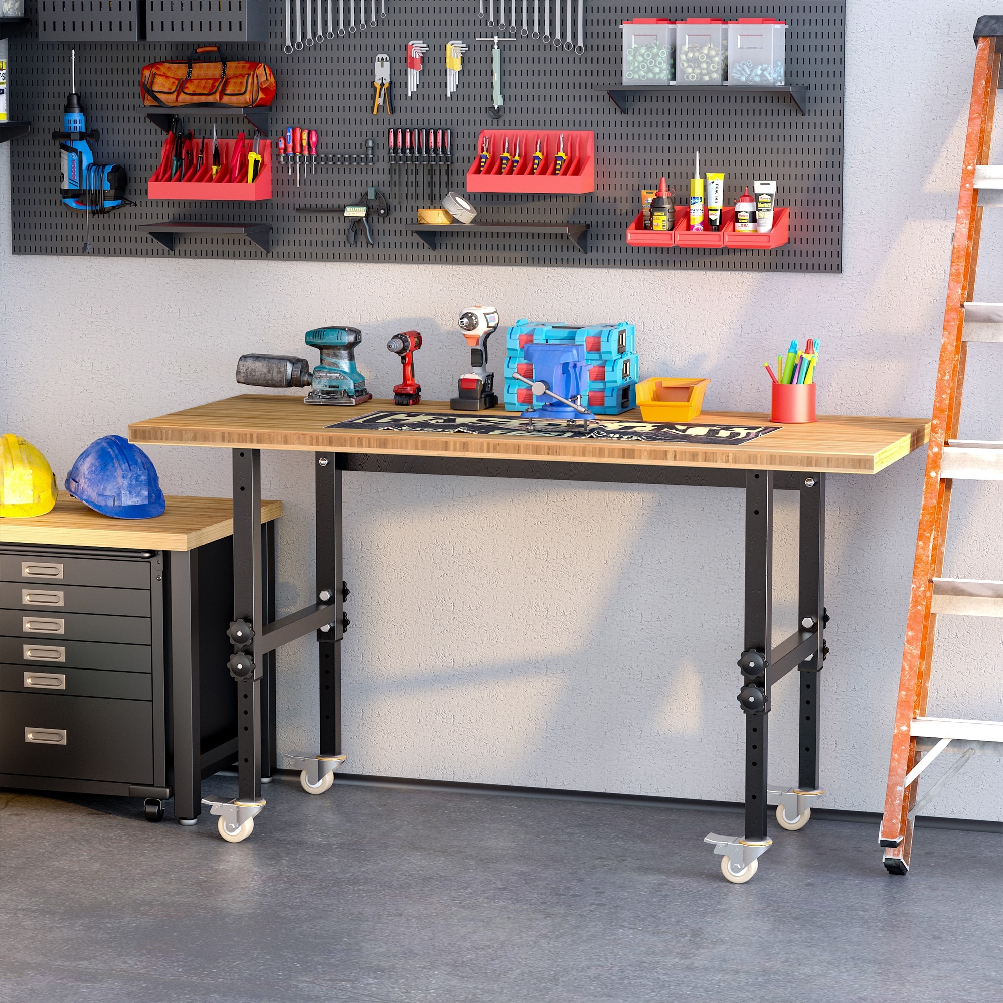 https://ak1.ostkcdn.com/images/products/is/images/direct/977700e1ecce0fecce67dcf048a6ece0d9091c1f/HOMCOM-59%22-Mobile-Project-Workbench-Station-with-Height-Adjustable-Legs-and-Bamboo-Tabletop%2C-Black-Natural.jpg
