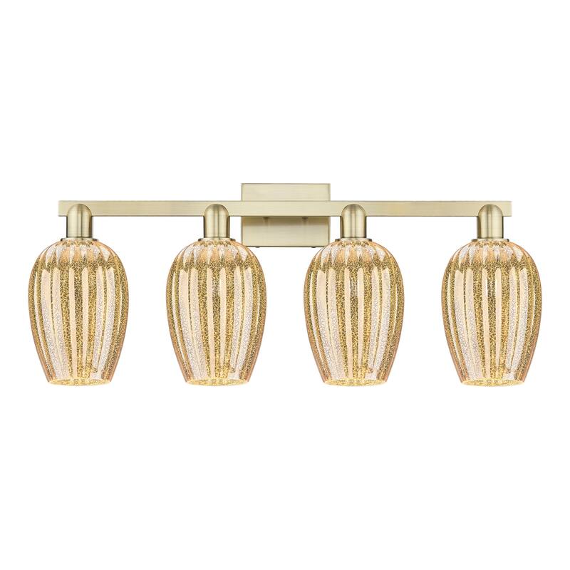 Innovations Lighting Downtown Urban - Preston - 4 Light 36" Flute Shade Bath Vanity Light