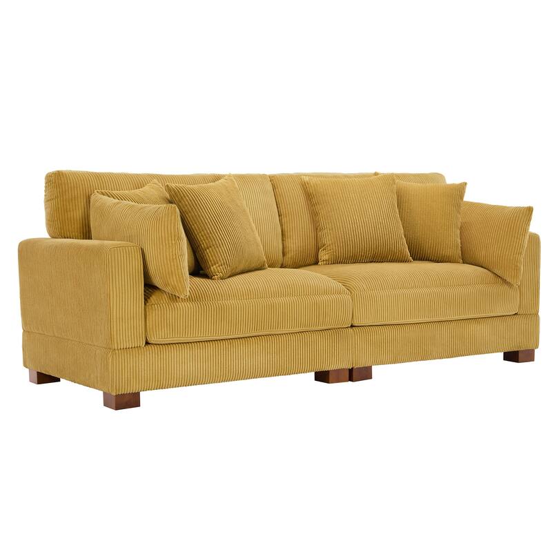 Sectional Sofa Set Modular Couch with Ottomans