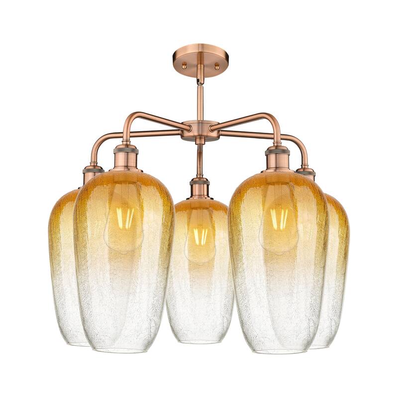 Innovations Lighting Endless Possibilities Ballston - Brookhaven Flute - 5 Light 26" Stem Hung Chandelier