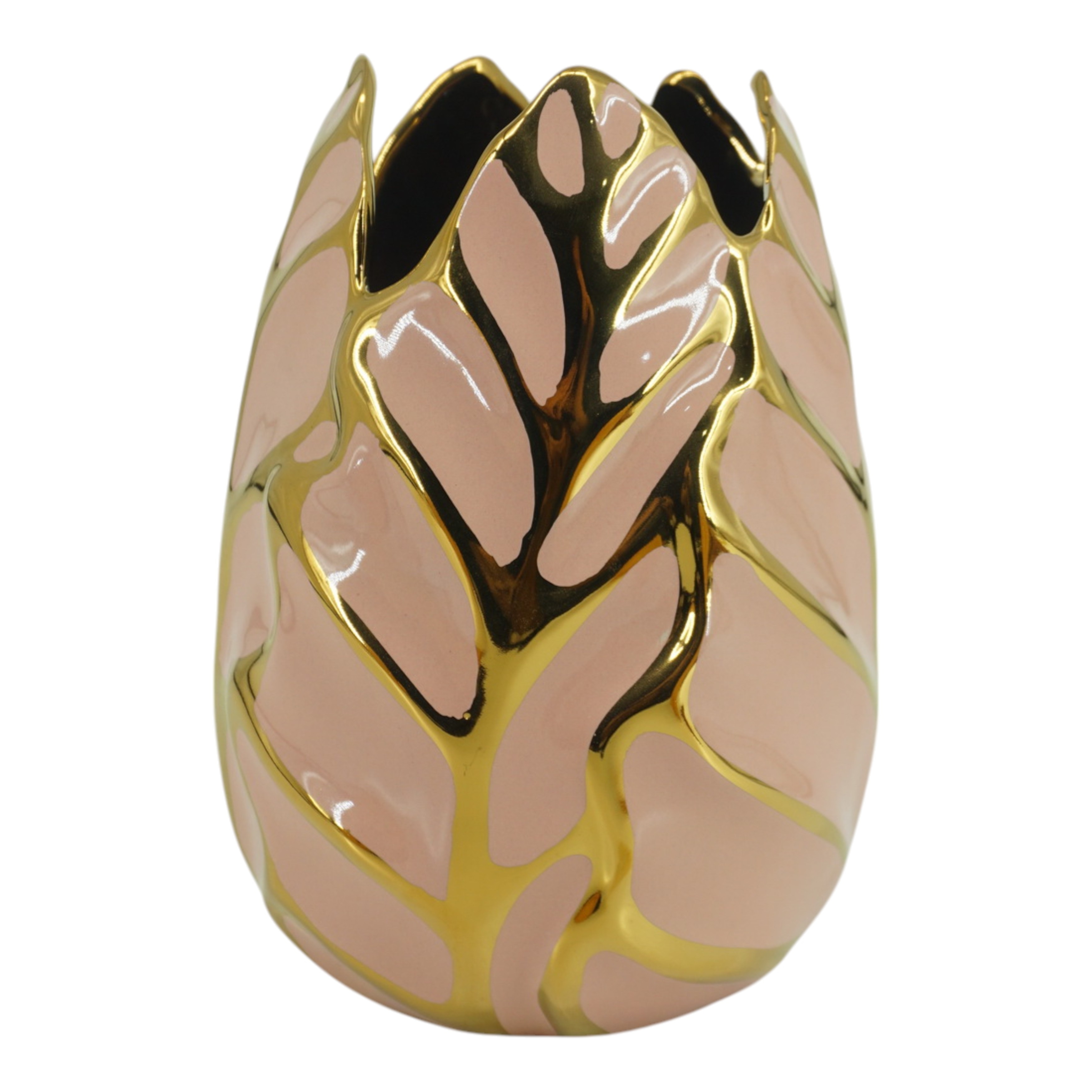 Ceramic Modern Leaf Sculptural Flower Vase