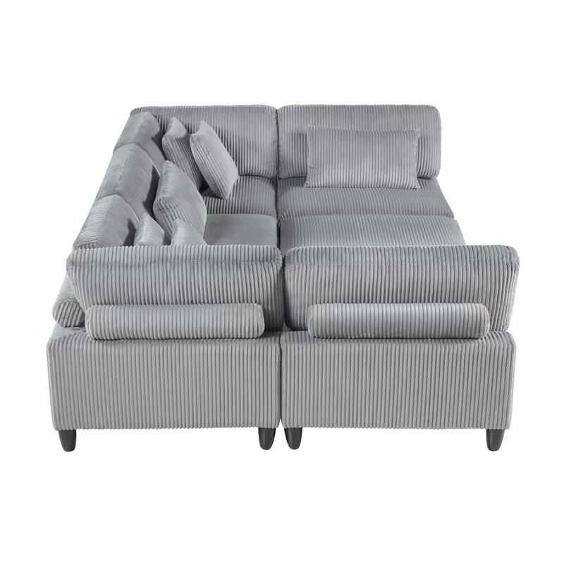 Jonas 6-Piece Modular Sectional Sofa with Ottoman