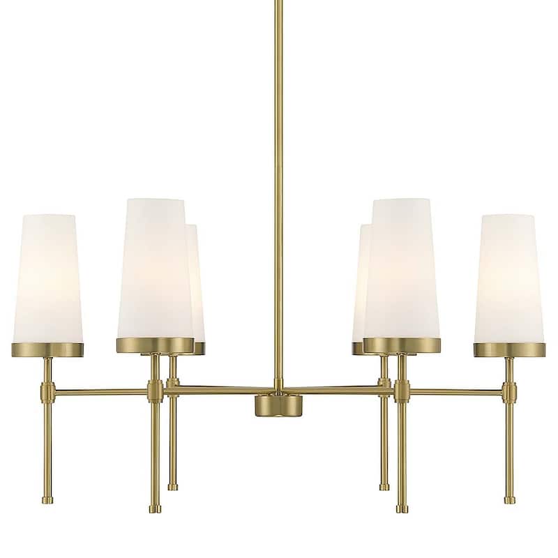 Savoy House 1-2802-6 Haynes 6 Light 30" Wide Chandelier