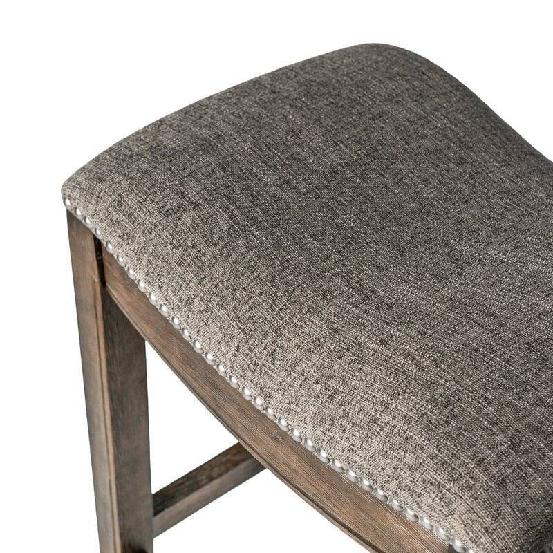 Maven Lane 26" Adrien Saddle Kitchen Counter Height Stool