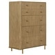 preview thumbnail 18 of 24, Arini Coastal Wood 5-drawer Bedroom Chest Sand Wash