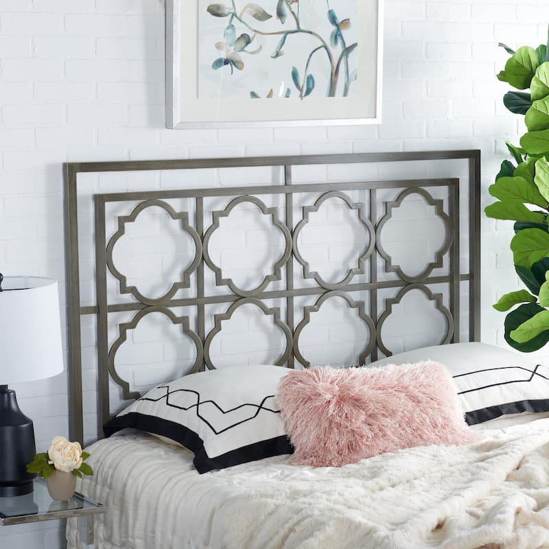 SAFAVIEH Laraine Metal Headboard - French Silver - Queen