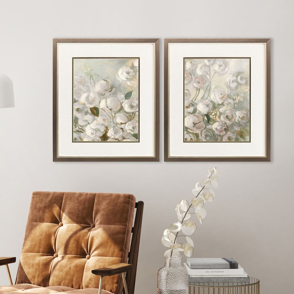 Paragon Climbing Roses Framed Art - Set of 2