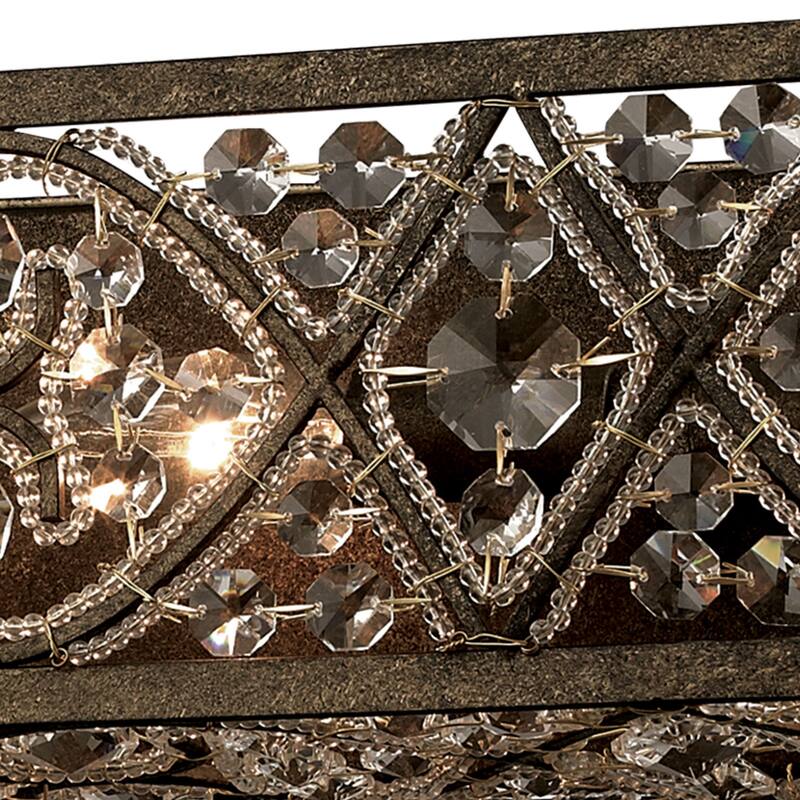 Elk Home Amherst Antique Bronze With Metal Shade 6 Light Vanity Light