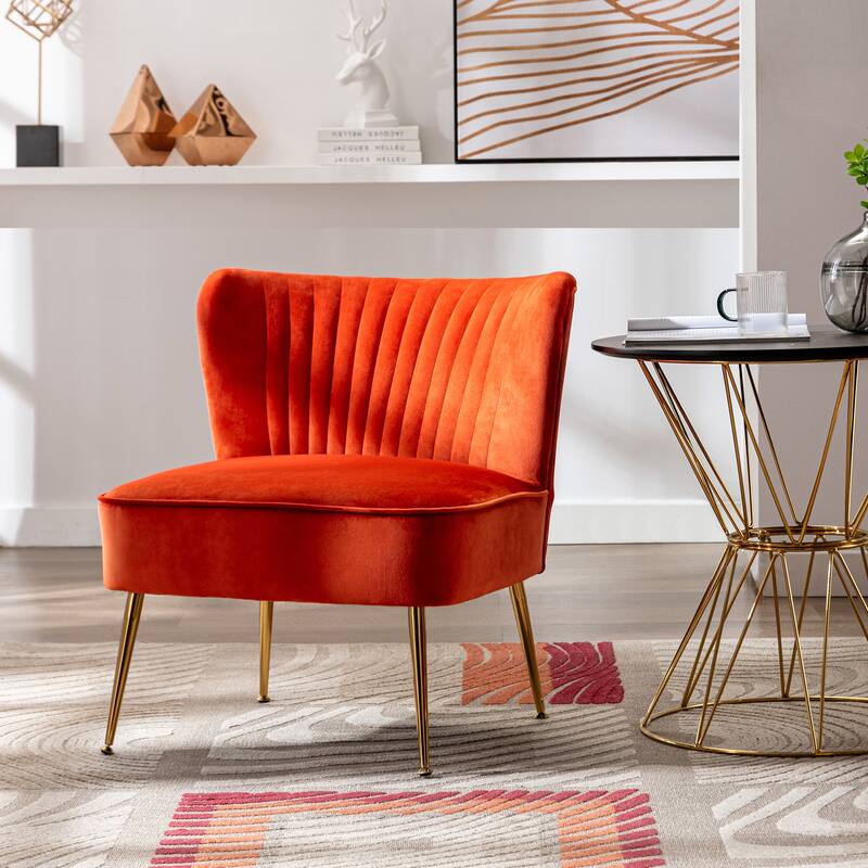Heaven Contemporary Velvet Upholstered Accent Chair