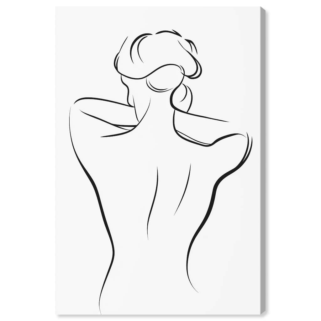 Woman in Contour II Canvas by Art Remedy, Gallery Wrapped