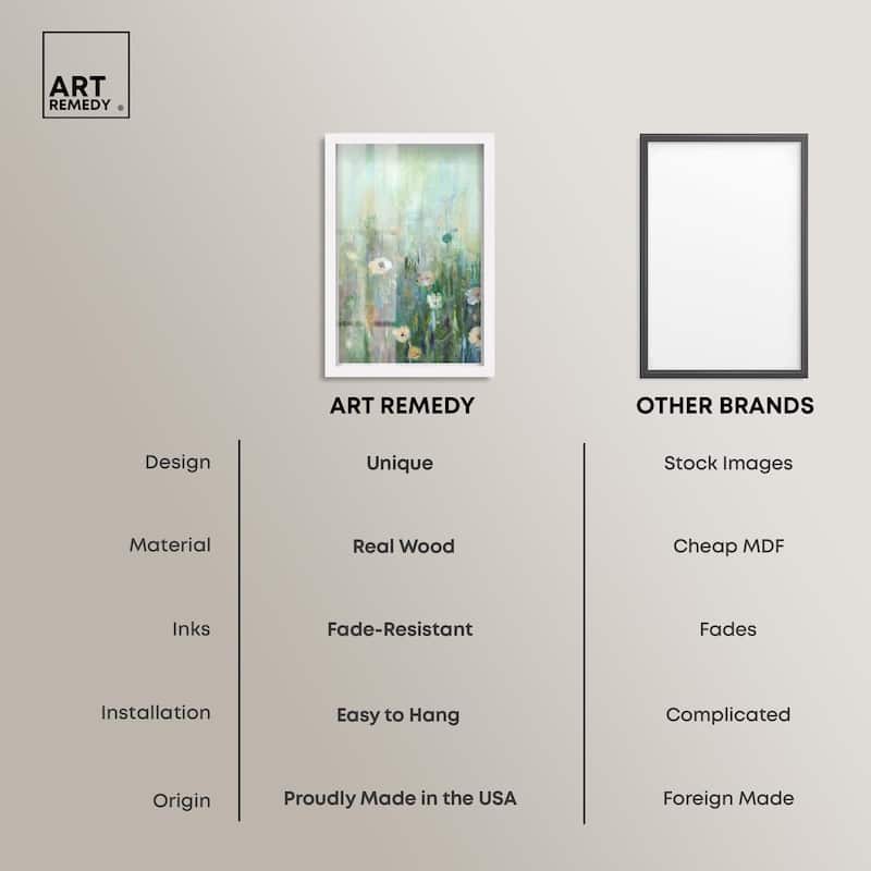 Harmony Green I Shadowbox by Art Remedy