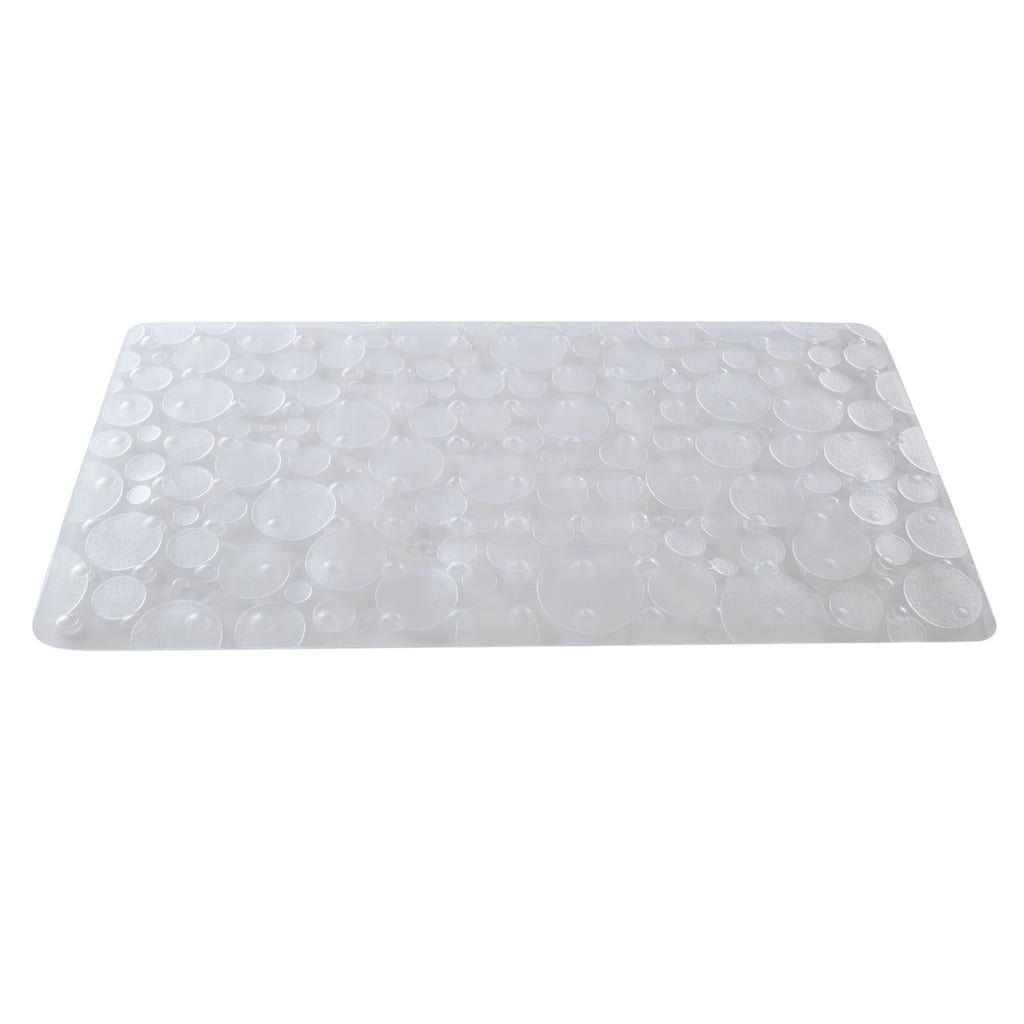 Bath Bliss Recycled PVC Non Slip Textured Bath Mat in Clear