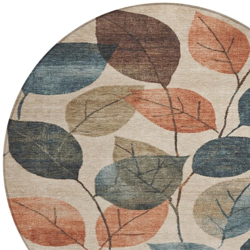 HomeRoots Floral Transitional Rectangle Outdoor Rug