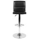 preview thumbnail 65 of 111, Modern Vinyl Stitch Back Adjustable Height Barstool - 16"W x 19"D x 35" - 44"H