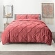 preview thumbnail 81 of 175, Nestl Pinch Pleat 3-piece Duvet Cover Set Mauve - California King