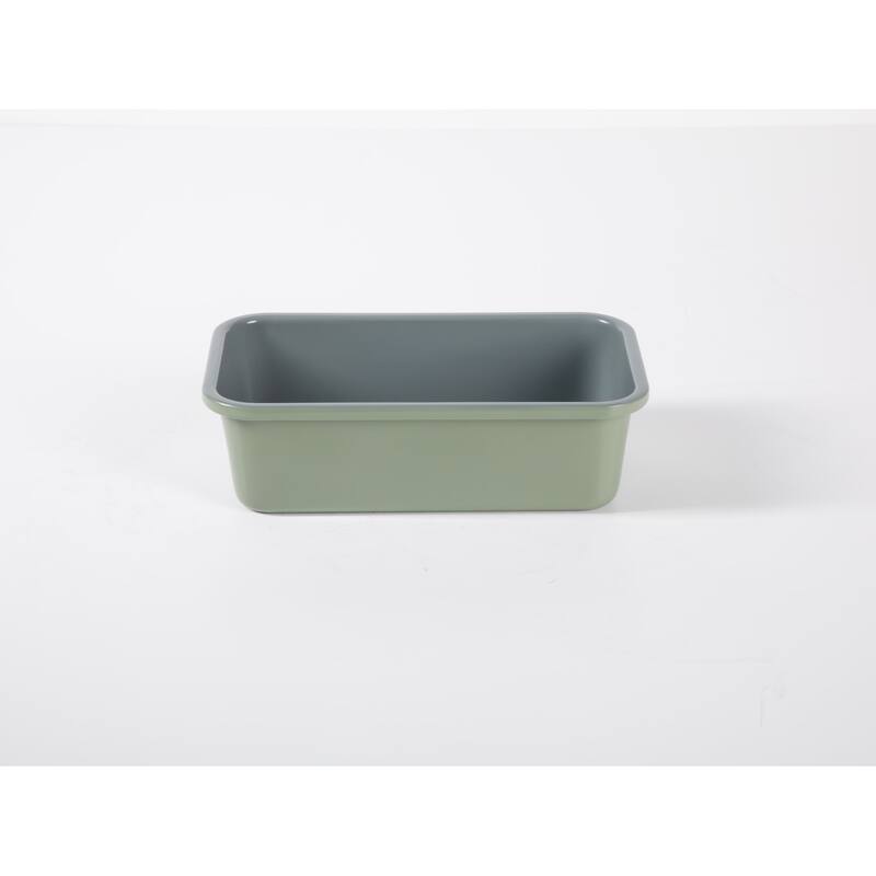Sur La Table Kitchen Essential Carbon Steel Baking Pans Bakeware Set w/ Ceramic Non stick - Juniper Green Exterior
