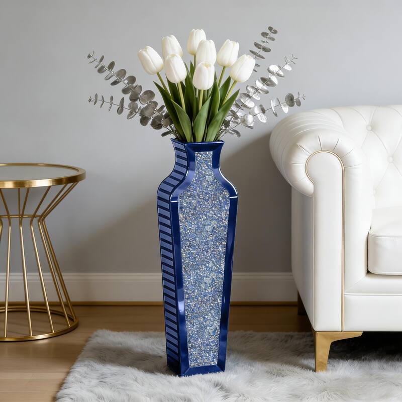 Glass Floor Vase Crystal Home Decor