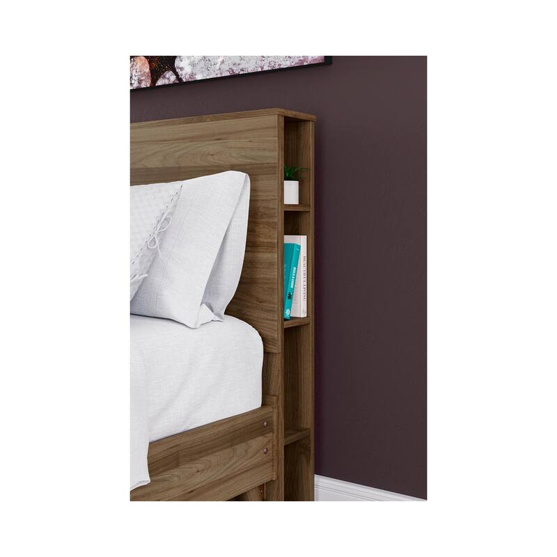 Signature Design by Ashley Aprilyn Honey Bookcase Headboard