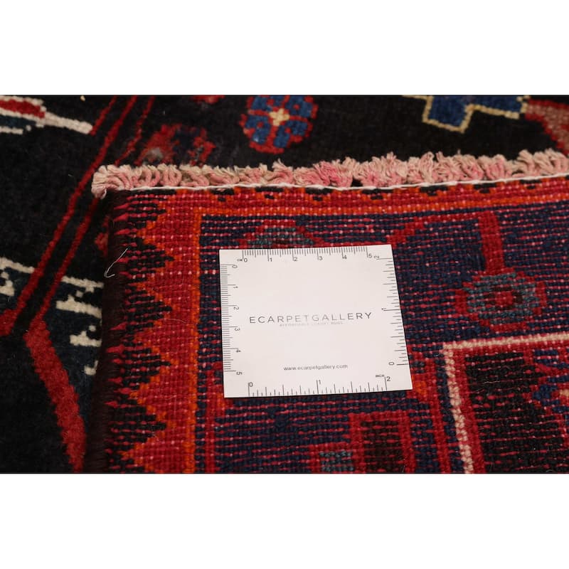 ECARPETGALLERY Hand-knotted Andelz Dark Navy Wool Rug - 4'3 x 9'11