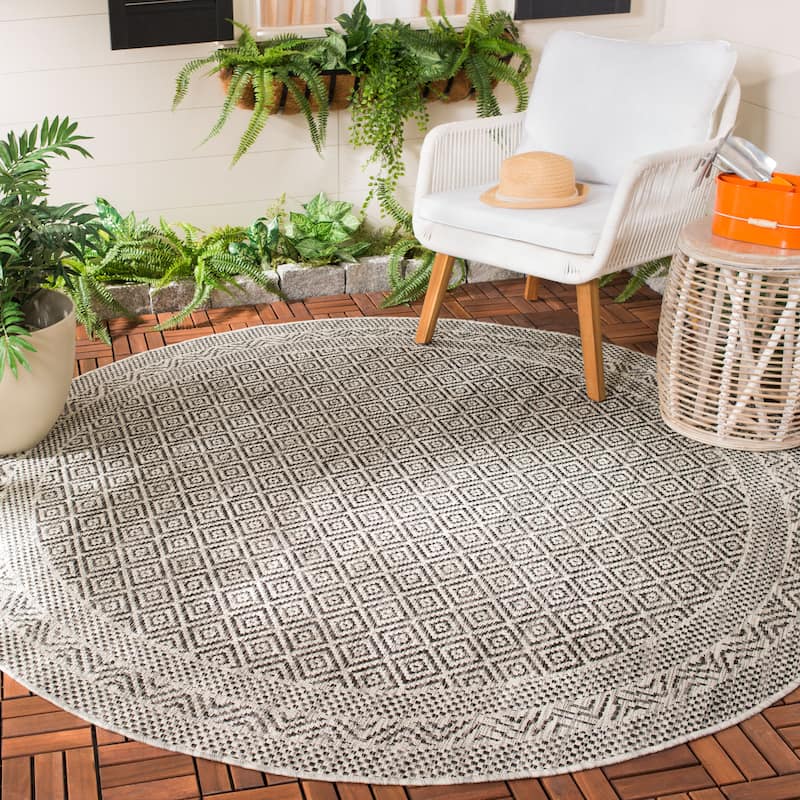 SAFAVIEH Courtyard Shari Indoor/ Outdoor Waterproof Patio Backyard Rug
