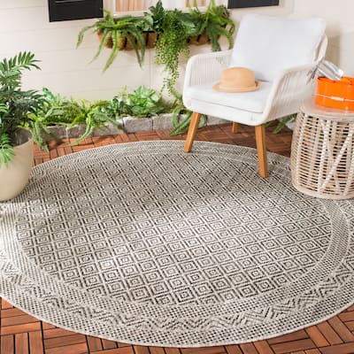 SAFAVIEH Courtyard Shari Indoor/ Outdoor Waterproof Patio Backyard Rug