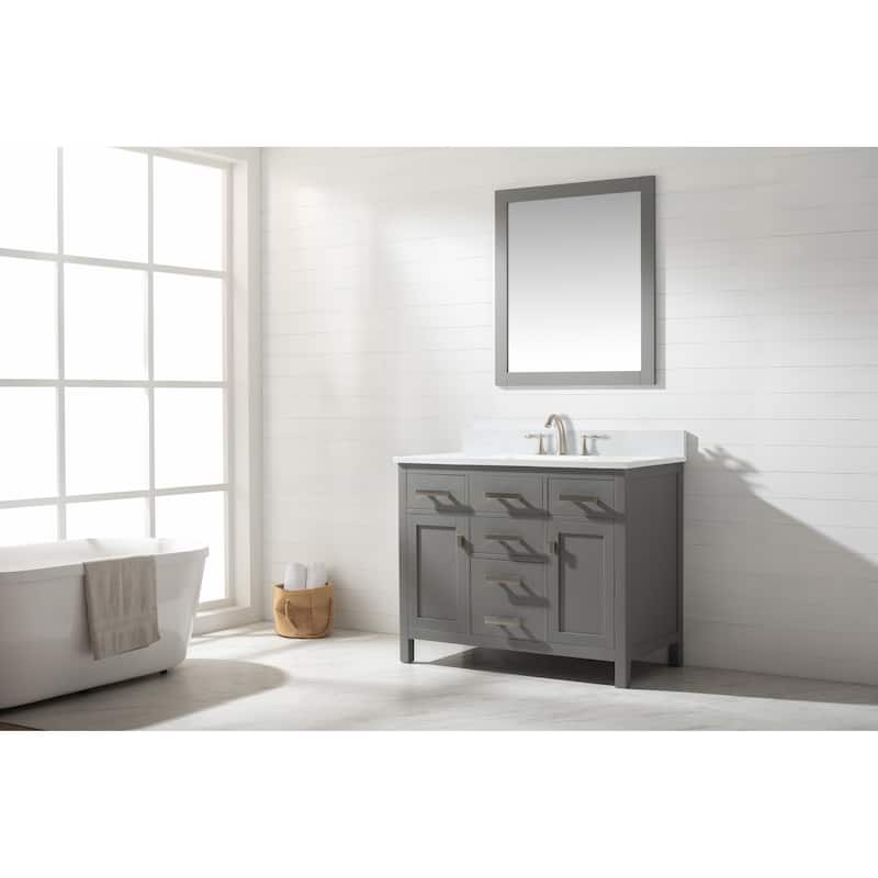 Valentino 42" Single Vanity in Grey