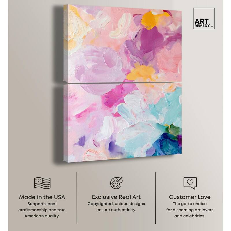 Misty Layers Canvas Set of 2 by Art Remedy, Gallery Wrapped