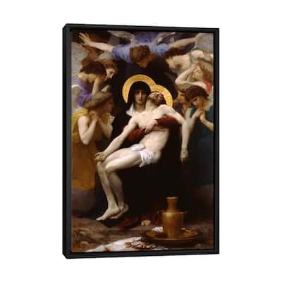 iCanvas "Pieta 1876" by William-Adolphe Bouguereau Framed Canvas Print