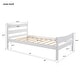 preview thumbnail 6 of 25, Classic Design Easy to Clean Twin Size Wood Platform Bed with Headboard and Wooden Slat Support