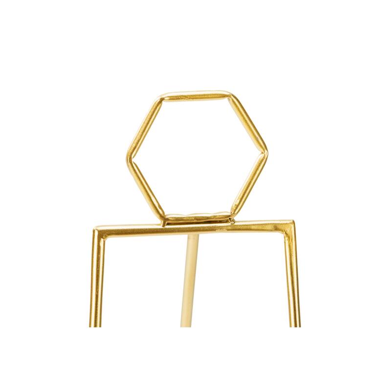Geometric Gold Floorstanding Easel - 40"