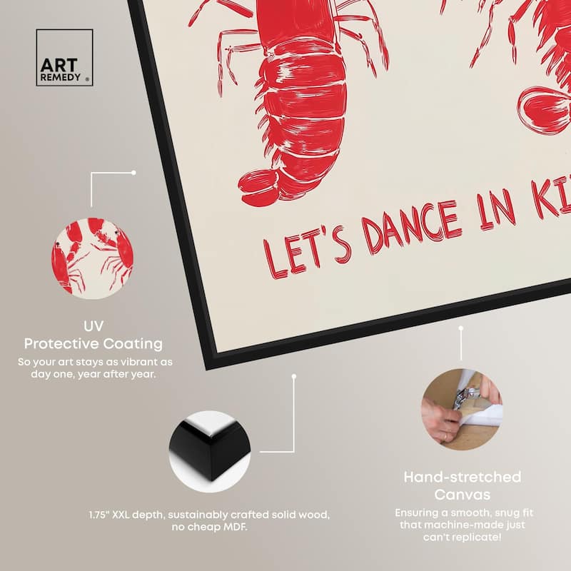 Let's Dance In Kitchen Canvas by Art Remedy